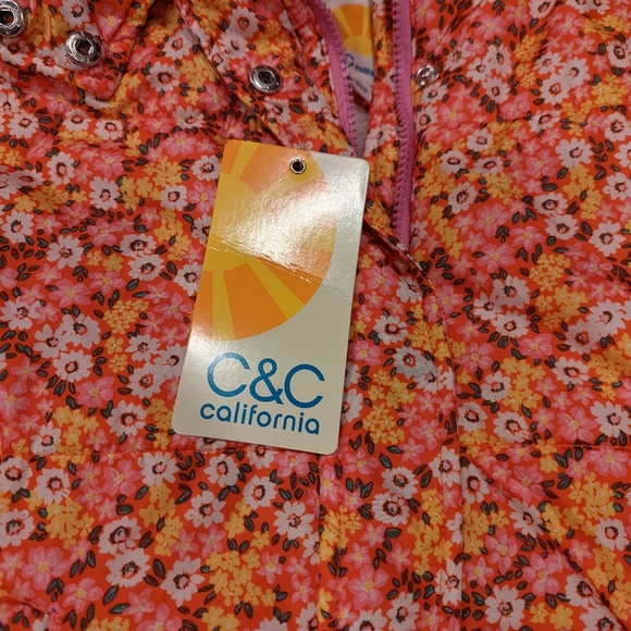 C&C California Floral Puffer Jacket - Picture 7 of 8